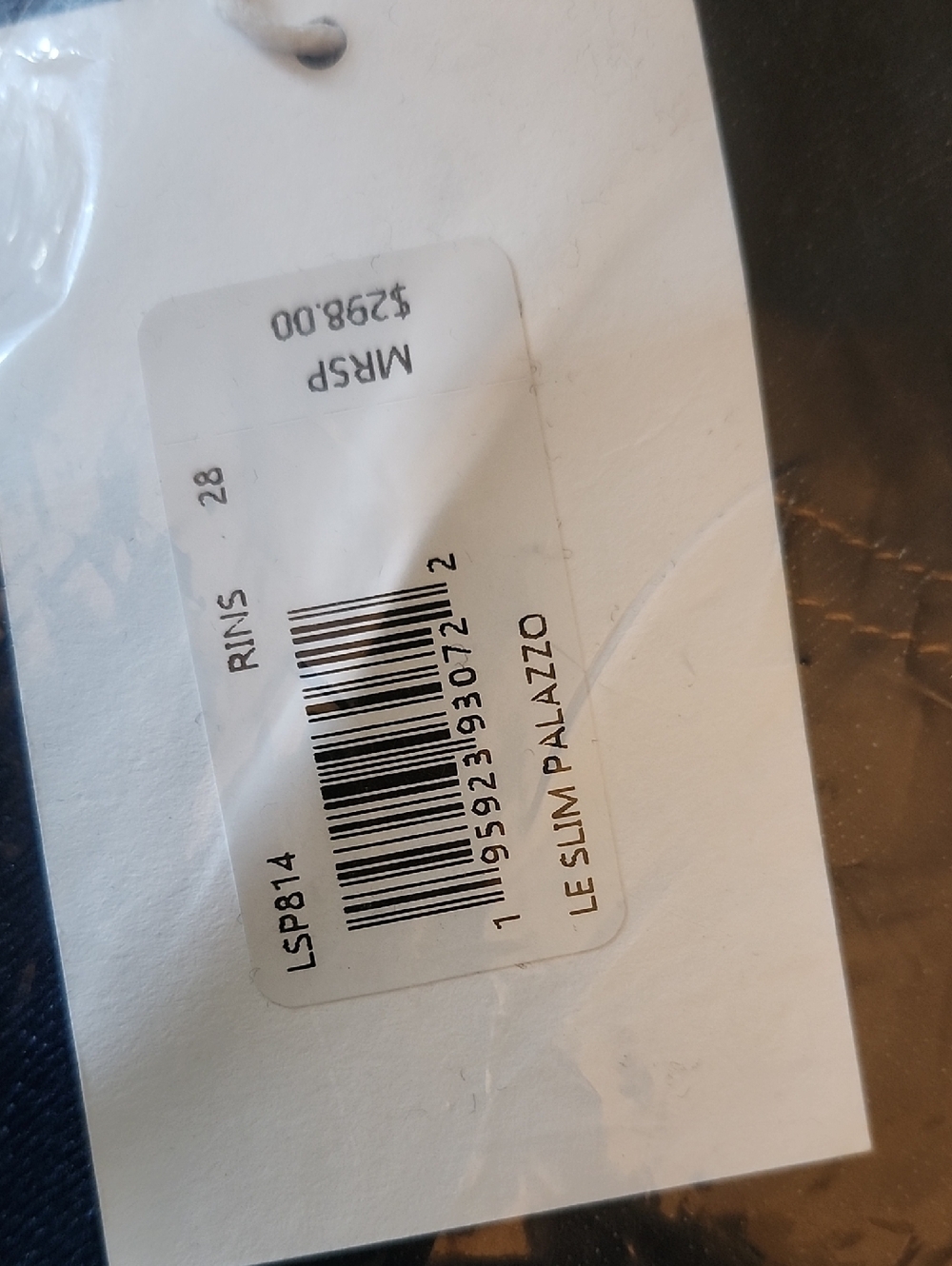 NWT Frame Le Slim Palazzo Wide Leg Jeans 28 Dark Rinse - Picture 6 of 7